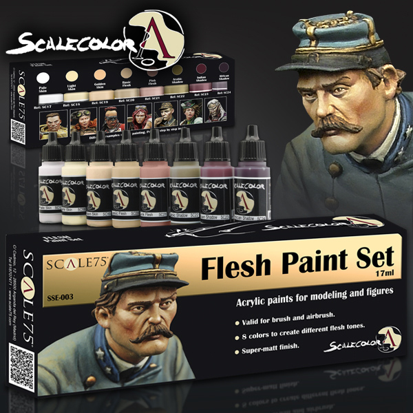 Scale Color- Flesh Paint Set